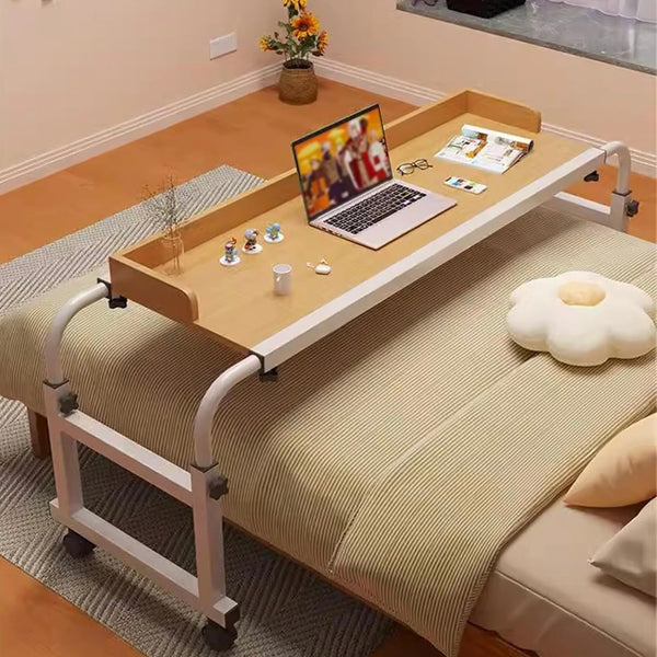 طاولة سرير قابلة للتعديل مع عجلات