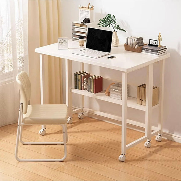 طاولة مكتب قابلة للطي بعجلات، ١٠٠ × ٥٠ × ٧٥ سم